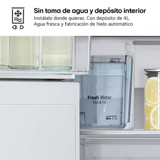 LG GMG861MBAE Instaview Frigorífico Americano E Acero Inoxidable