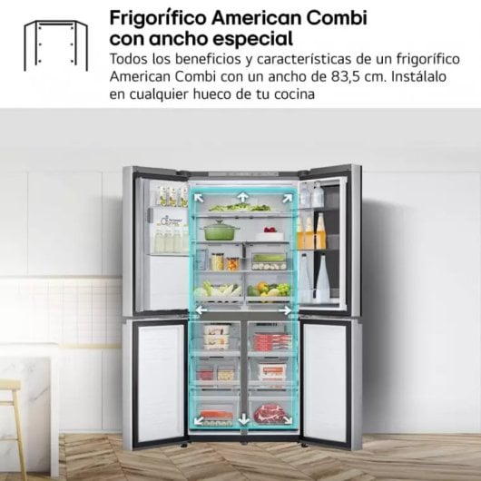 LG GMG861MBAE Instaview Frigorífico Americano E Acero Inoxidable