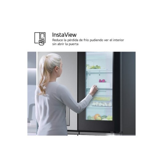 LG GMG961EVKE Frigorífico Americano InstaView E Acero Texturizado Antihuellas