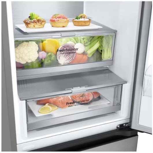 LG GBV7180DPY serie GBV7 Frigorífico Combi D No Frost Acero Inoxidable