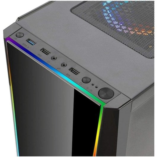 Redragon Tailgate RGB Mid Tower Cristal Templado USB 3.2 Negra