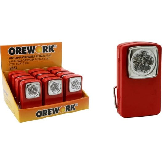 Orework Linterna Petaca 5 LEDs