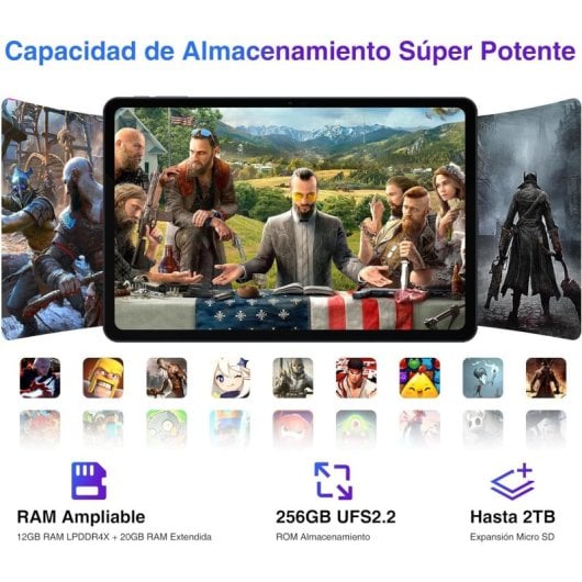 Doogee T30 Ultra 2024 11" 4G 12/256 Go Noir