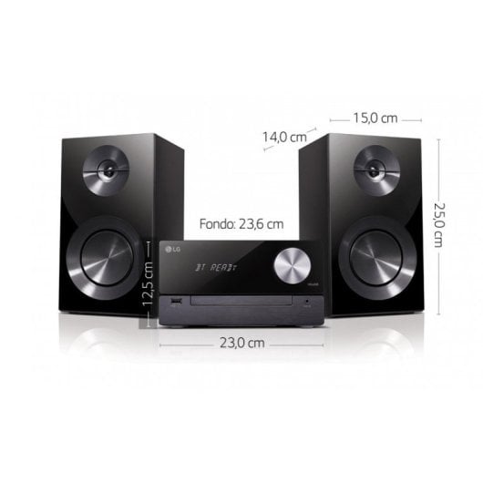 Lg Cm2460dab Noir / Microsystème 100w avec haut-parleurs