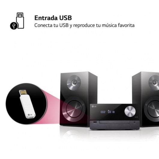 Lg Cm2460dab Noir / Microsystème 100w avec haut-parleurs