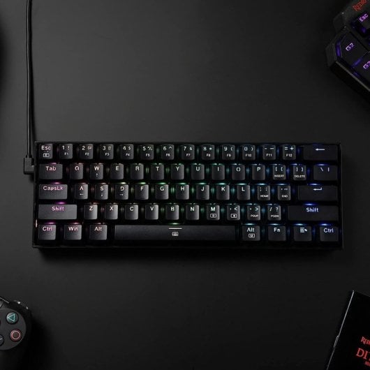 Tastiera da gioco meccanica Redragon K630 Dragonborn Switch RGB rosso nero