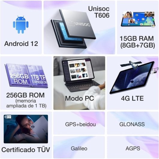Doogee T10 Pro 2023 10.1" 4G 8/256GB Negro