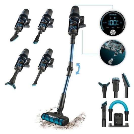 Cecotec Conga Rockstar 11500 Odyssey Ergoflex Aspirador Inalámbrico 3 en 1 850W Azul