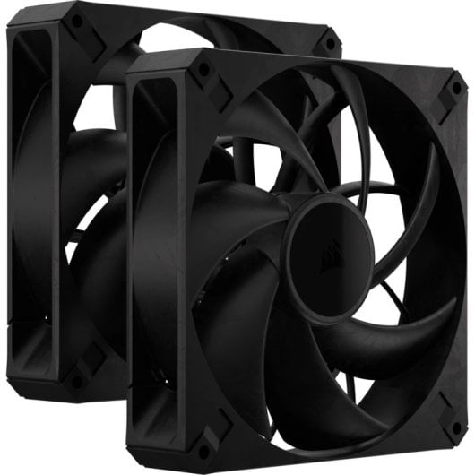 Corsair RS140 MAX PWM Dual Pack Ventilador Suplementario 140mm Negro