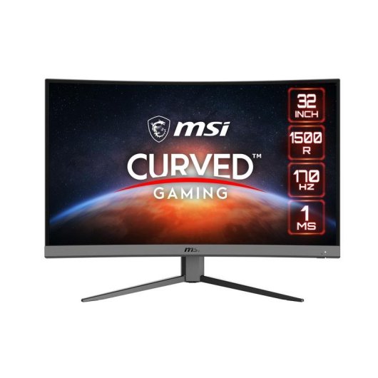 Écran PC MSI G32C4 E2 31.5" Full HD 170Hz VA Courbe FreeSync 1ms