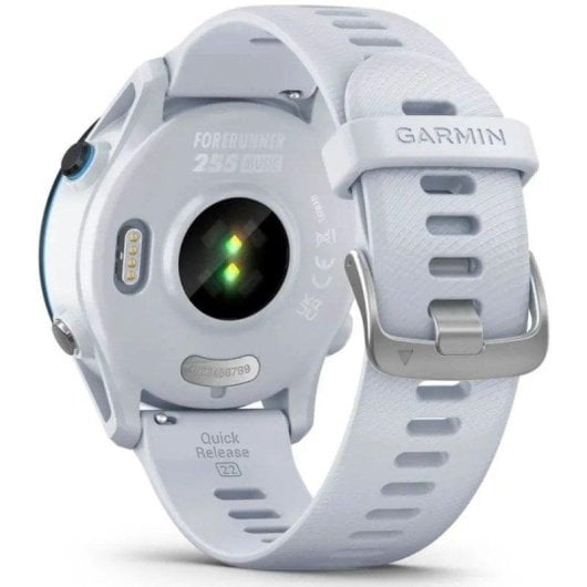 Garmin Forerunner 255 Music Bluetooth GPS WiFi 46mm MIP Blanc Taille Unique 5ATM SpO2 Pulsomètre