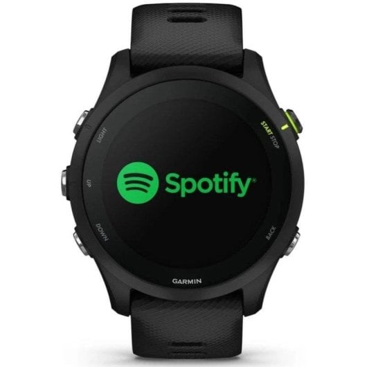 Garmin Forerunner 255 Music Bluetooth GPS WiFi 46mm MIP Noir Taille Unique Étanche 5ATM SpO2