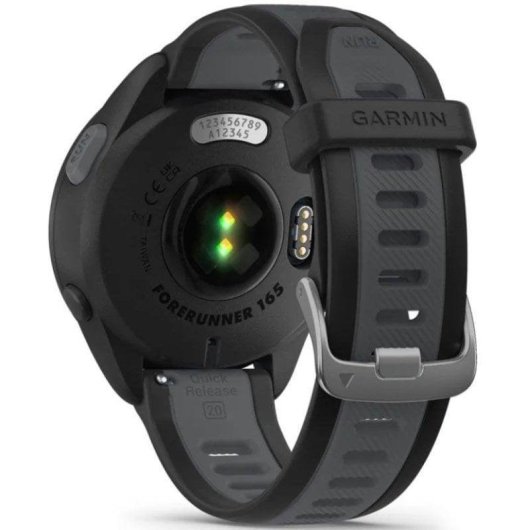 Garmin Forerunner 165 Bluetooth GPS 43mm AMOLED Preto Resistente 5ATM SpO2 Pulsómetro
