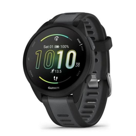 Garmin Forerunner 165 Bluetooth GPS ANT+ 43mm AMOLED Preto M Resistente Água 5ATM SpO2