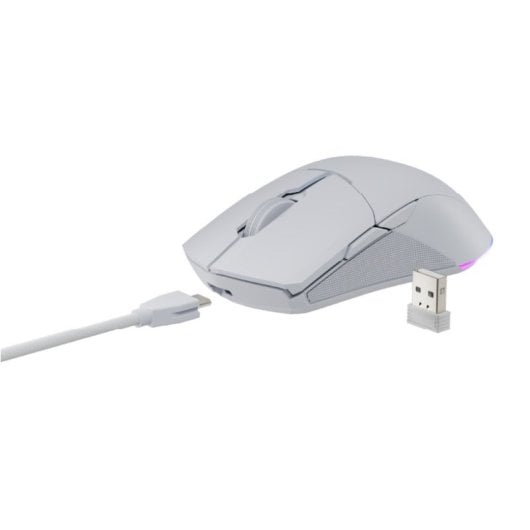 Mouse da gioco wireless Newskill Chiron PRO RGB 16000 DPI bianco