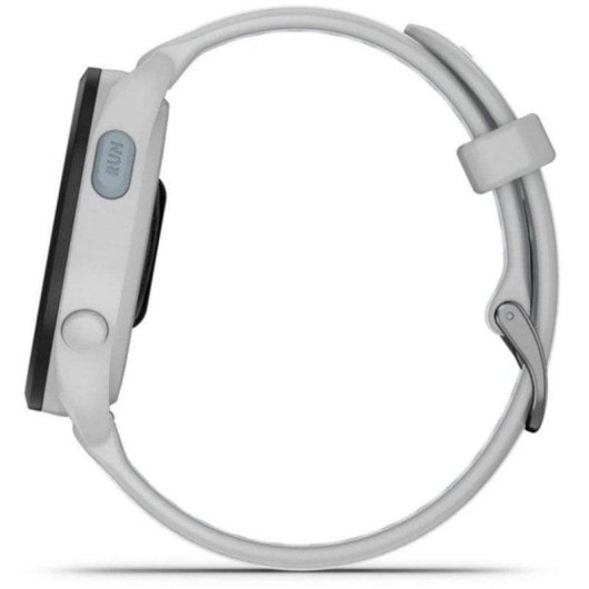 Garmin Forerunner 165 Bluetooth GPS 43mm AMOLED Grau Weißes Armband 5ATM Wasserdicht SpO2