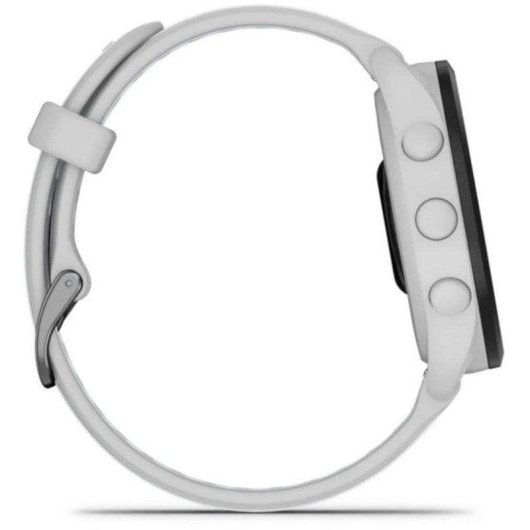 Garmin Forerunner 165 Bluetooth GPS 43mm AMOLED Grau Weißes Armband 5ATM Wasserdicht SpO2