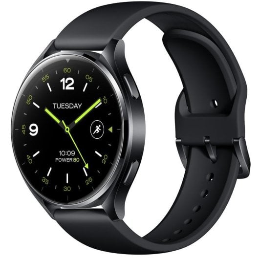 Xiaomi Watch 2 Bluetooth GPS NFC 46mm AMOLED Noir Autonomie 65h Etanche 5ATM SpO2 ECG