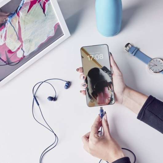 Energy Sistem Metallized Type C Auriculares con Cable Azules