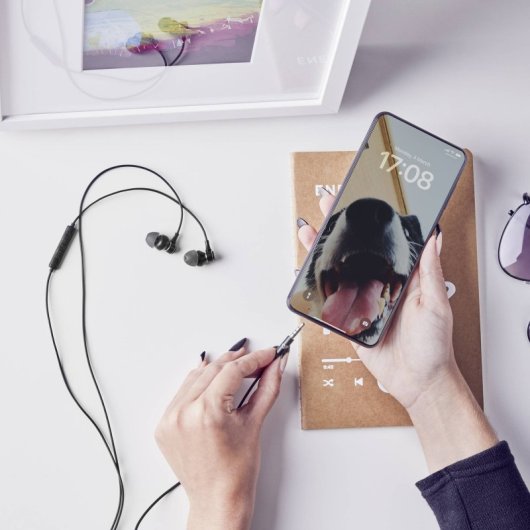Energy Sistem Metallized Auriculares con Cable Negros