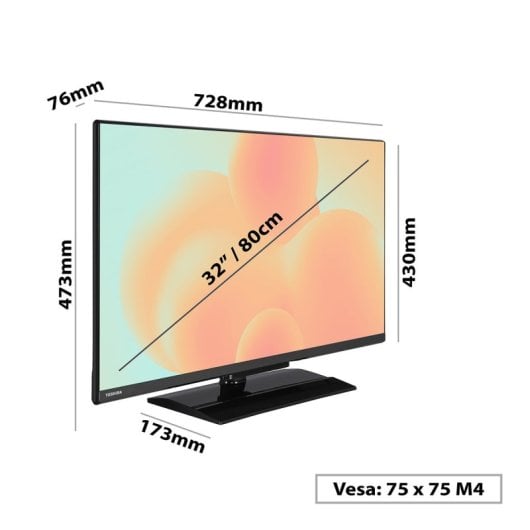 Toshiba  32LV3E63DG 32" LED FullHD HDR10 Dolby Audio Smart TV