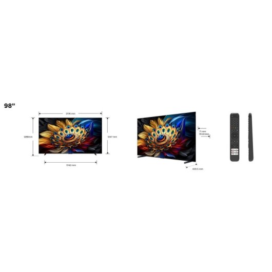 TCL 98C655 98" QLED UltraHD 4K Dolby Vision Google TV