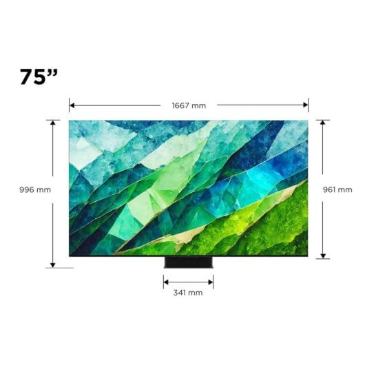 TCL 75C855 75" QD-MiniLED UltraHD 4K 144Hz Dolby Vision e Atmos Google TV Game Master Pro 3.0