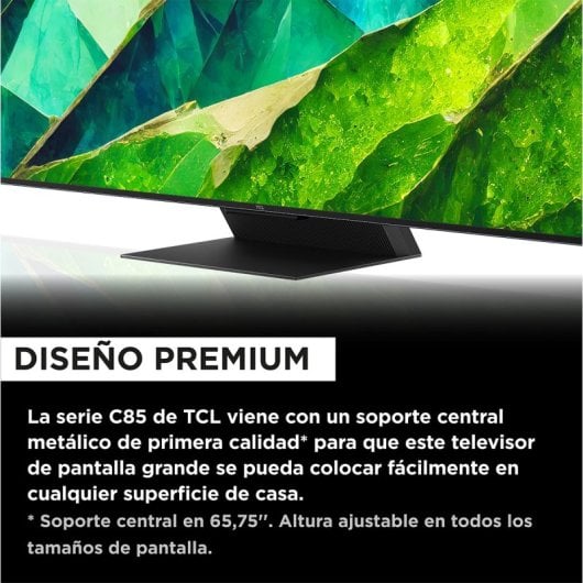TCL 75C855 75" QD-MiniLED UltraHD 4K 144Hz Dolby Vision e Atmos Google TV Game Master Pro 3.0