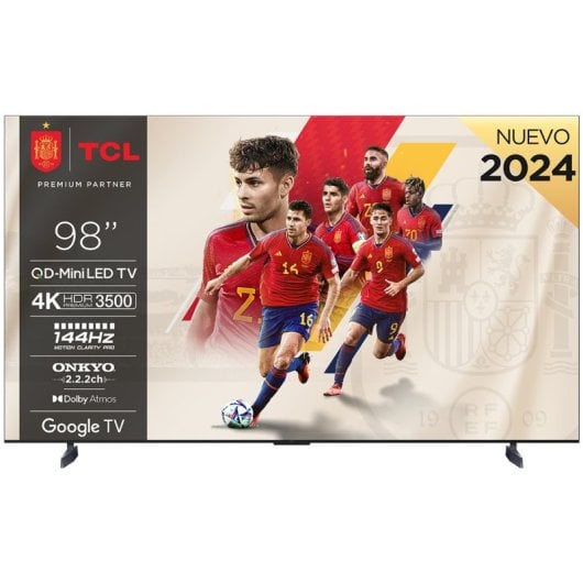 TV TCL 98&quot; 98C855 UHD MINILED QLED GOOGLETV 144HZ