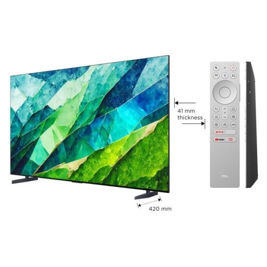 TCL 98C855 98" QD-MiniLED UltraHD 4K 144Hz Dolby Vision e Atmos Google TV Game Master Pro 3.0