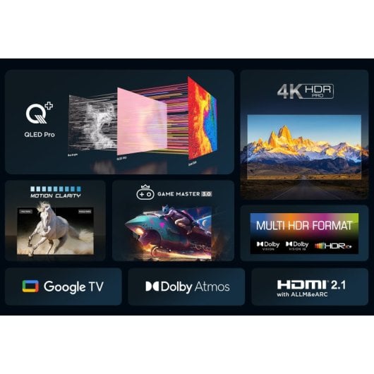 TV TCL 50&quot; 50C655 UHD QLED GOOGLETV DOLBY ATMOS