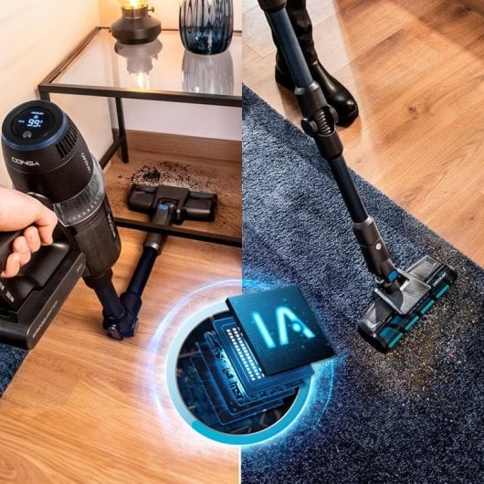 Cecotec Conga Rockstar 11500 Odyssey ErgoWet Connected IA Aspirador Vertical/Portátil sem Fio 850W