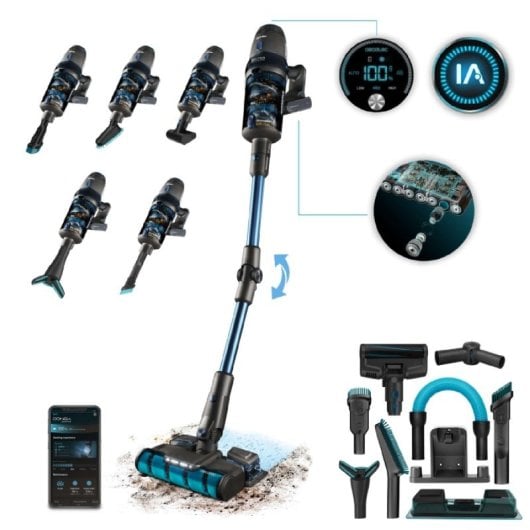Cecotec Conga Rockstar 11500 Odyssey ErgoWet Connected IA Aspirador Vertical/Portátil sem Fio 850W