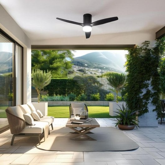 Ventilatore da soffitto Cecotec EnergySilence Aero 5600 Aqua 40W WiFi LED 132cm IP44