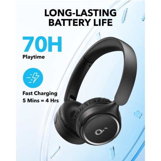 Soundcore H30i Kabellose Bluetooth-Kopfhörer Schwarz