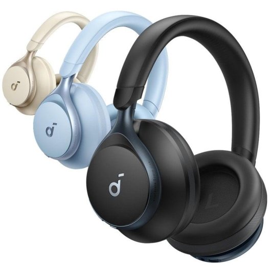 Auriculares Soundcore Space One sans fil Bluetooth avec réduction active du bruit noirs