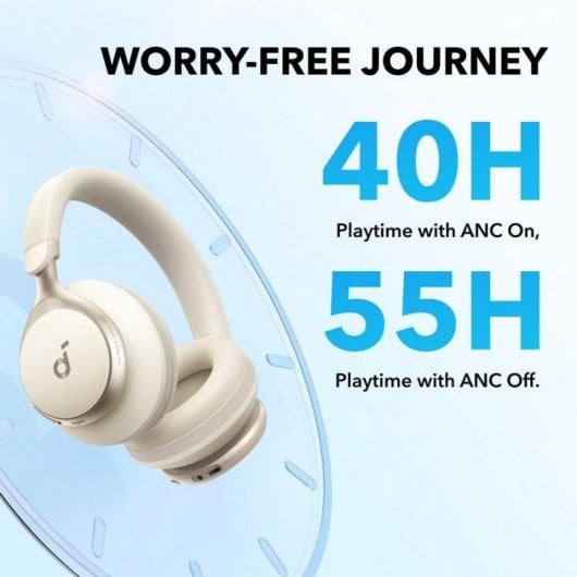 Soundcore Space One kabellose Bluetooth Kopfhörer mit ANC Latte Cream