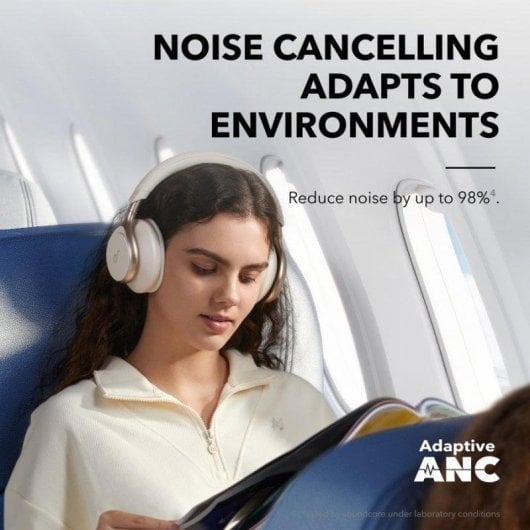Soundcore Space One kabellose Bluetooth Kopfhörer mit ANC Latte Cream