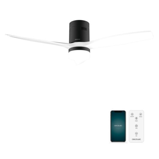 Ventilatore da soffitto Cecotec EnergySilence Aero 5600 Aqua Black&White Wi-Fi LED 52" 40W