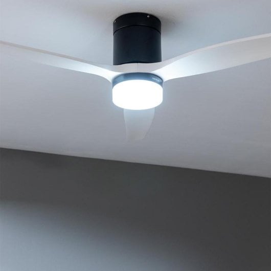 Ventilatore da soffitto Cecotec EnergySilence Aero 5600 Aqua Black&White Wi-Fi LED 52" 40W