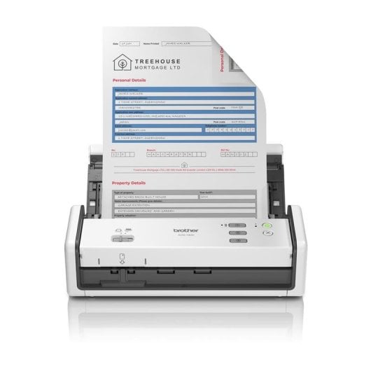 Scanner Brother ADS-1300 duplex compatto ADF 30 ppm USB LED bianco