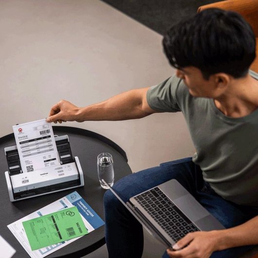 Scanner Brother ADS-1300 duplex compatto ADF 30 ppm USB LED bianco