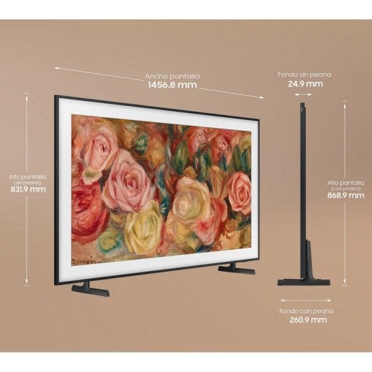 Téléviseur intelligent Samsung The Frame TQ65LS03DAU 65 pouces QLED UltraHD 4K HDR