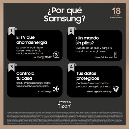 Samsung 55” Neo QLED QN85D 4K Mini LED Procesador NQ4 AI Gen2 con IA con Resolución 4K Mejorada