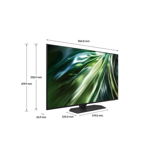 Samsung 43" Neo QLED QN90D 4K Mini LED NQ4 AI Processor Gen2 con AI e risoluzione 4K migliorata