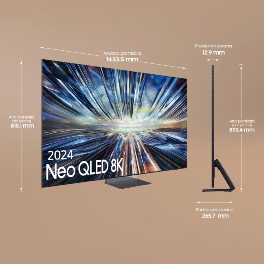 Samsung 75” Neo QLED QN900D 8K Mini LED con la Mejor Resolución y el Mejor Sonido con IA