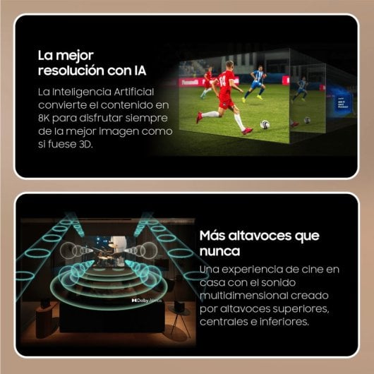 Samsung 75” Neo QLED QN900D 8K Mini LED con la Mejor Resolución y el Mejor Sonido con IA