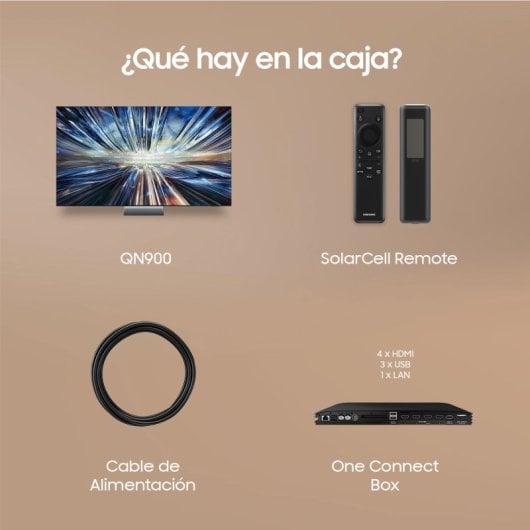 Samsung 75” Neo QLED QN900D 8K Mini LED con la Mejor Resolución y el Mejor Sonido con IA