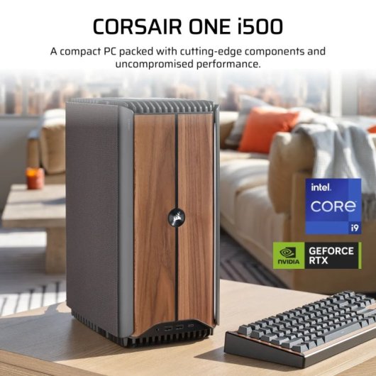 Corsair ONE i500 Wood Dark PC Liquid Cooled Intel Core i9-14900K/32GB/2TB SSD/RTX 4080 SUPER