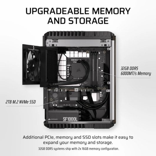 Corsair ONE i500 Wood Dark PC Liquid Cooled Intel Core i9-14900K/32GB/2TB SSD/RTX 4080 SUPER
